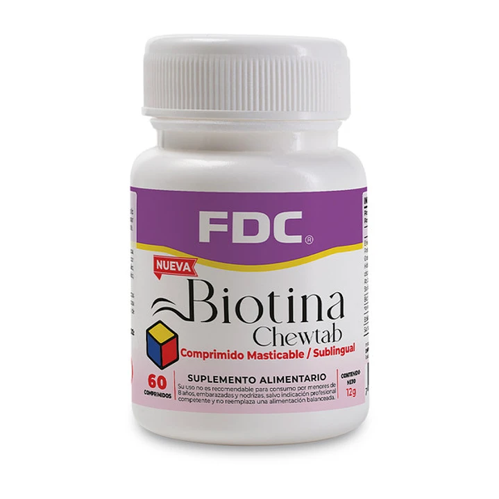 FDC BIOTINA MASTICABLE x 60 COMP