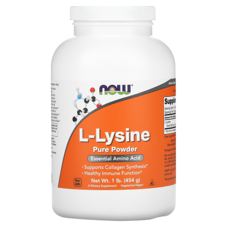 NOW L-LYSINE POLVO 454 G