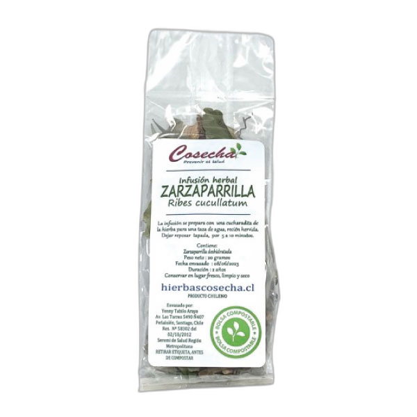 TE COSECHA ORGANICOS ZARZAPARRILLA X10BOLSAS