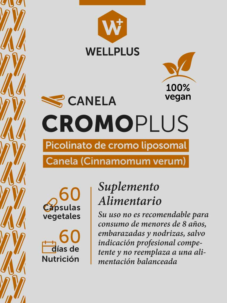 CROMO PLUS CANELA 60 CAP WELLPLUS